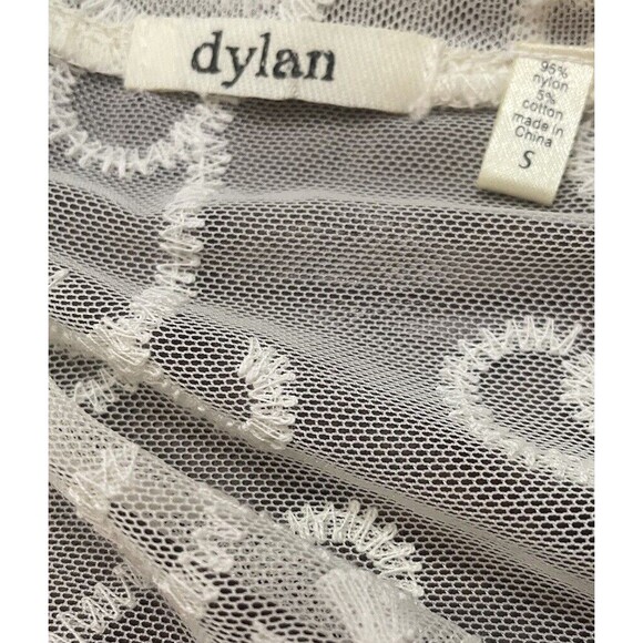 Dylan  Women’s Sheer Oversized Blouse Size Small . LTOP825 - Picture 4 of 4